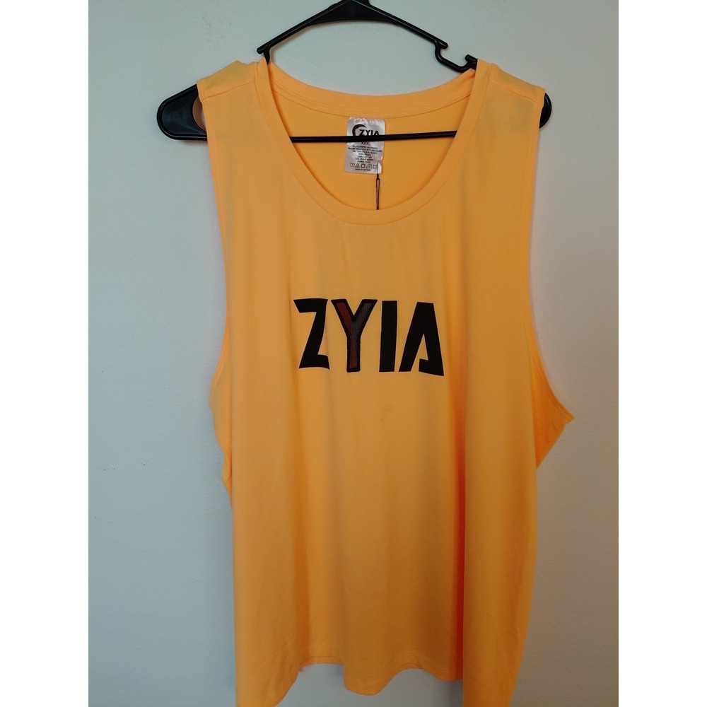 ZYIA Y Bengal Tank Top Mesh Muscle Sleeveless Logo Athletic Size XXL NWT Women